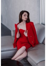 Сукня-футляр на перлинних бретелях