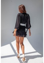 Чорна легка сукня міні