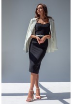 Сукня-футляр на перлинних бретелях