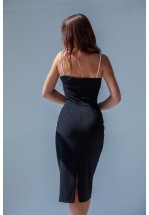 Сукня-футляр на перлинних бретелях