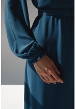 Жіночна сукня міді з шифону