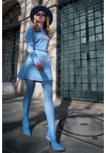 Блакитна сукня міні