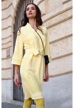 Сукня із легкої тканини в жовтому кольорі