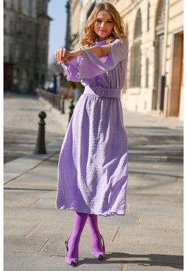 Сукня міді в лавандовому кольорі