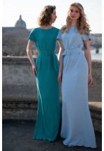 Довга сукня в блакитному кольорі