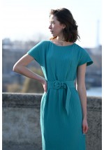 Довга сукня в зеленому кольорі