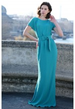 Довга сукня в зеленому кольорі