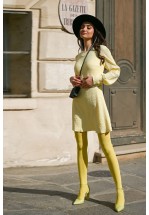 Жовта сукня міні