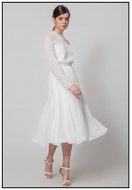 Романтична шифонова сукня міді