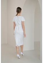 Елегантна біла спідниця