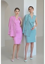 Стильний діловий жакет рожевого кольору