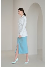 Подовжена міді спідниця з розрізом спереду