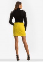 Яскраво-жовта спідниця міні