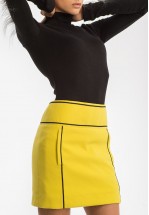 Яскраво-жовта спідниця міні