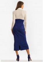 Спідниця міді синього кольору