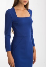 Синя ділова сукня