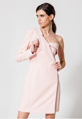 Сукня-жакет у пудровому кольорі