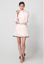 Напівпрозора сукня міні з органзи