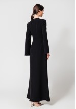 Вечірня чорна довга сукня