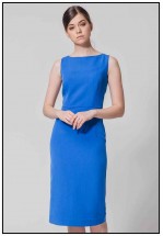 Синее платье - футляр