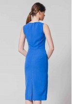 Синее платье - футляр