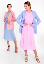 Шифонова сукня в рожевому кольорі