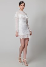 Стильна міні сукня з воланами