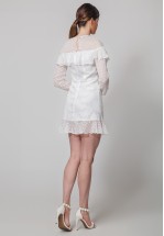 Стильна міні сукня з воланами