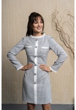 Сукня з принтом "п'є де пуль" пастельно-блакитний