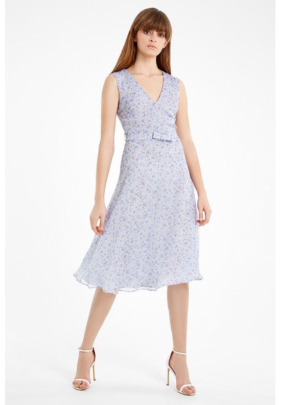 Шифонова фіалкова сукня