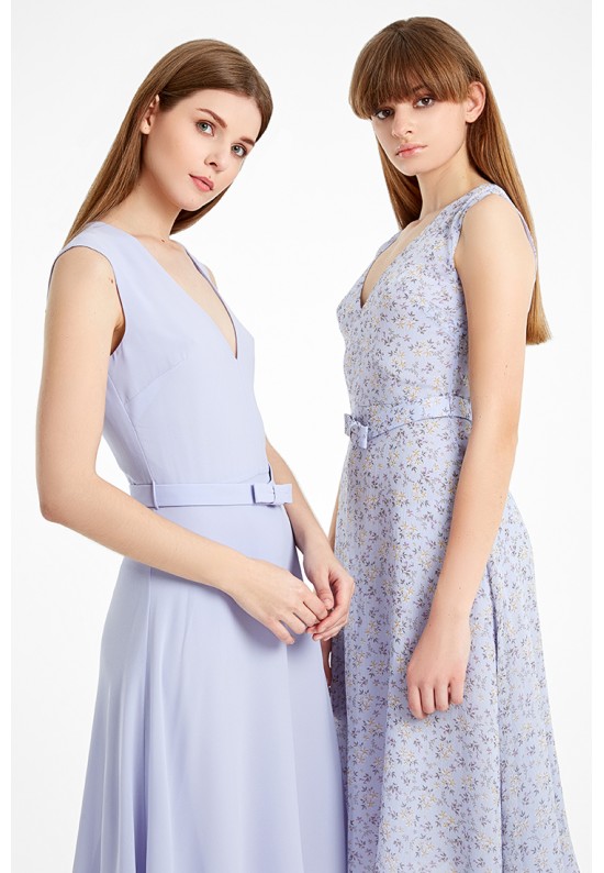 Шифонова фіалкова сукня