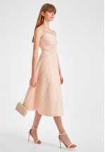 Рожева сукня з ексклюзивного жаккарду