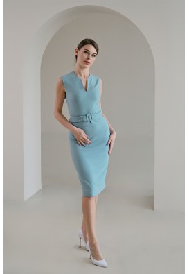 Ділова елегантна сукня міді