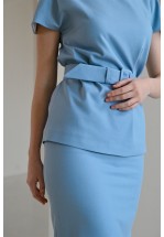 Блакитний елегантний топ