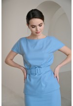 Блакитний елегантний топ