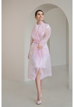 Рожевий плащ з органзи