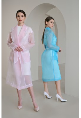 Рожевий плащ з органзи