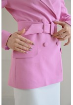 Стильний діловий жакет рожевого кольору