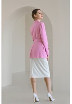 Стильний діловий жакет рожевого кольору