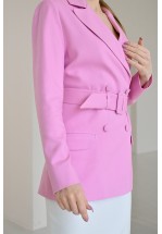 Стильний діловий жакет рожевого кольору