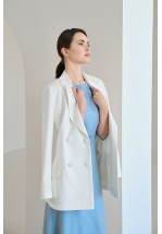 Жіночна блакитна сукня міді