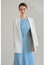 Жіночна блакитна сукня міді