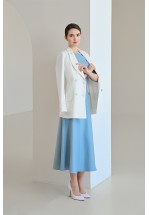 Жіночна блакитна сукня міді