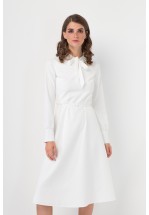 Біла стильна сукня
