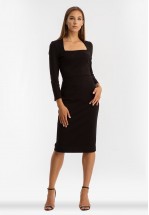 Чорна ділова сукня