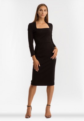 Чорна ділова сукня