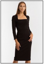 Чорна ділова сукня