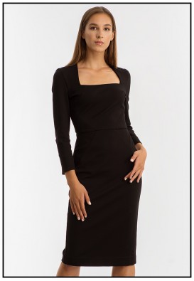 Чорна ділова сукня