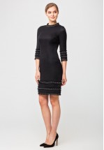 Чорна сукня з ексклюзивного жаккарду