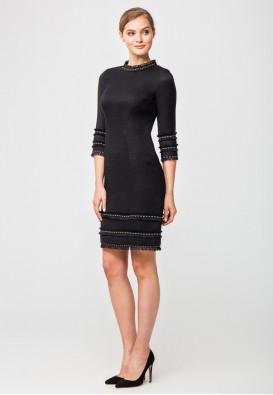 Чорна сукня з ексклюзивного жаккарду